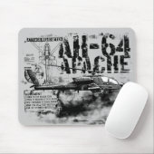 AH-64 Apacheマウスパッド マウスパッド (マウス)