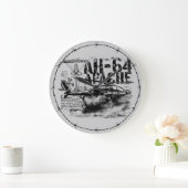 AH-64 Apache丸（大）壁時計 ラージ壁時計 (ホーム)