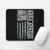 Ah-64 apache american flag helicopter camo apache  マウスパッド (マウス)