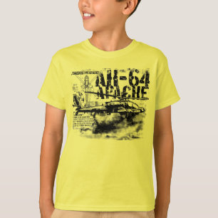 AH-64 Apache Kidsの基本ハンタグレスコンフォートソフ Tシャツ