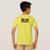 AH-64 Apache Kidsの基本ハンタグレスコンフォートソフ Tシャツ (裏面フル)