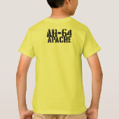 AH-64 Apache Kidsの基本ハンタグレスコンフォートソフ Tシャツ (裏面)