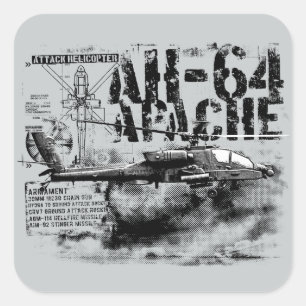 AH-64 Apache Squareスタンプ スクエアシール