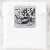 AH-64 Apache Squareスタンプ スクエアシール (バッグ)