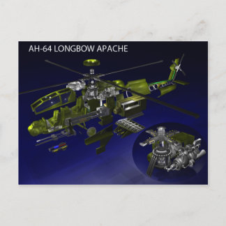 AH-64 Longbow Apacheポストカード ポストカード
