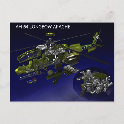 AH-64 Longbow Apacheポストカード ポストカード (正面)