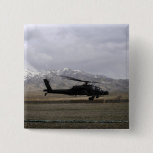 AH-64Aアパッシュの出発 缶バッジ