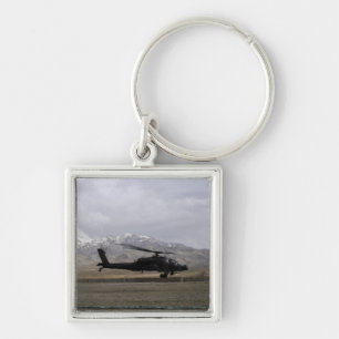 AH-64Aアパッチが離陸する キーホルダー