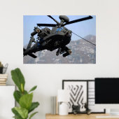 AH-64D Apacheヘリコプター ポスター (ホームオフィス)