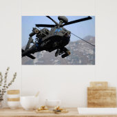 AH-64D Apacheヘリコプター ポスター (キッチン)