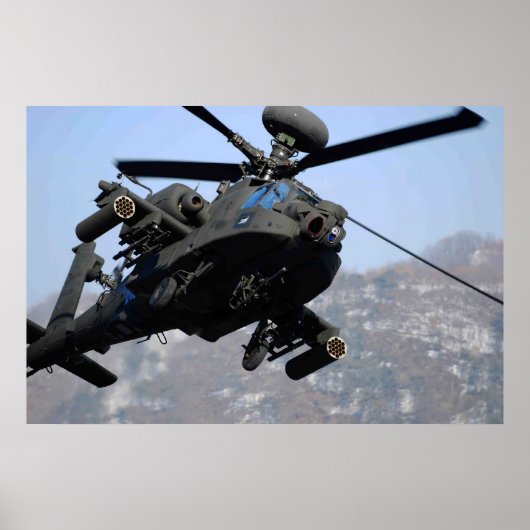 AH-64D Apacheヘリコプター ポスター (正面)