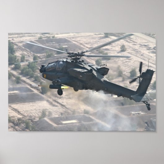AH-64D Apacheヘリコプター ポスター (正面)