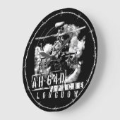 AH-64D Apacheロングボウ ラージ壁時計 (傾斜)