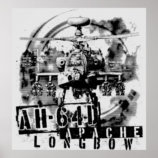 AH-64D Apache Longbow ポスター (正面)