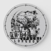 AH-64D Apache Longbow ラージ壁時計 (正面)