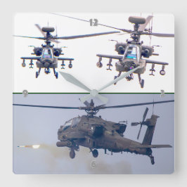 AH-64E APACHE GUARDIAN スクエア壁時計