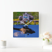 AH-64E APACHE GUARDIAN スクエア壁時計 (ホーム)