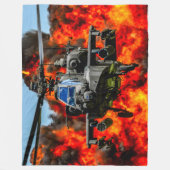 AH-64E APACHE GUARDIAN フリースブランケット (正面)