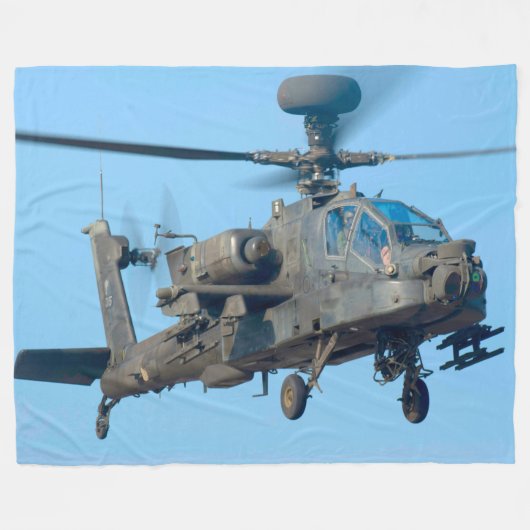 AH-64E APACHE GUARDIAN フリースブランケット (正面(横))