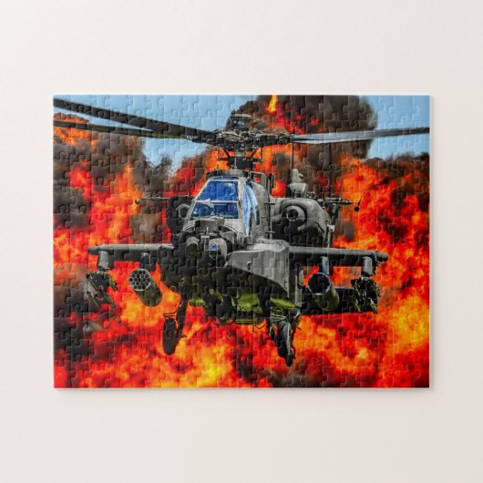 AH-64E APACHE GUARDIAN （11x14インチ） ジグソーパズル (横)