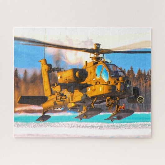 AH-64E APACHE GUARDIAN （16x20インチ） ジグソーパズル (横)