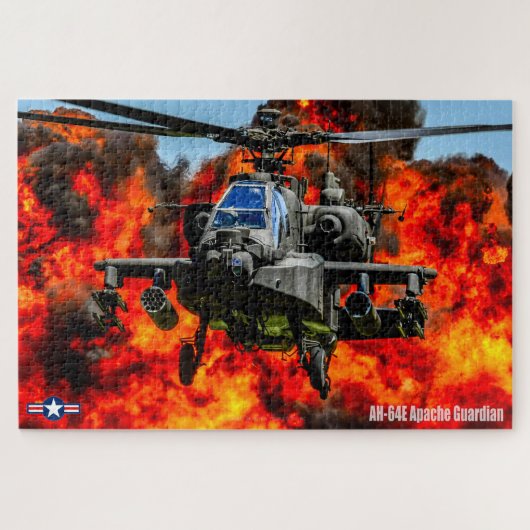 AH-64E APACHE GUARDIAN （20x30インチ） ジグソーパズル (横)