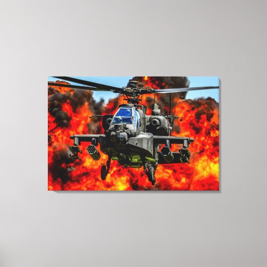 AH-64E APACHE GUARDIAN 24x36 キャンバスプリント (正面)