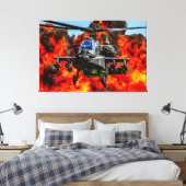 AH-64E APACHE GUARDIAN 40x60 キャンバスプリント (インサイチュ (寝室))