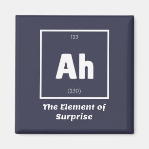 Ah Element of Supplise Chemistry Science(驚き化学科学のAh マグネット