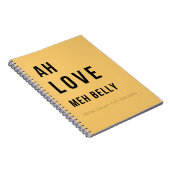 Ah Love Meh Belly – Caribbean Recipe Notebook ノートブック (右側)