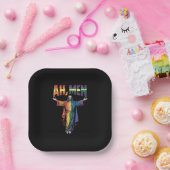 Ah Men おもしろい LGBTゲイプライド・イエス・クリスチャン ペーパープレート (パーティー)