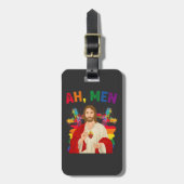 Ah Men おもしろい LGBTゲイプライド・イエス・クリスチャン ラゲッジタグ (正面縦)