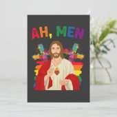 Ah Men おもしろい LGBTゲイプライド・イエス・クリスチャン 招待状 (スタンド正面)