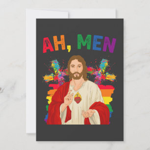 Ah Men おもしろい LGBTゲイプライド・イエス・クリスチャン 招待状