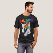 Ah Men Pride Month Human Rights Proud Ally Queer L Tシャツ (正面フル)