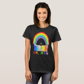 Ah Men Rainbow Gay Jesus Christian Gay Rights Gay Tシャツ (正面フル)
