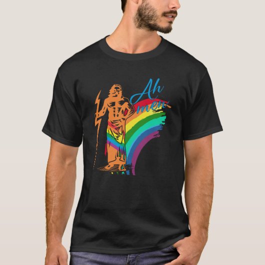 Ah Men Support LGBTQ Gay Pride Month Cute Gay For  Tシャツ (正面)