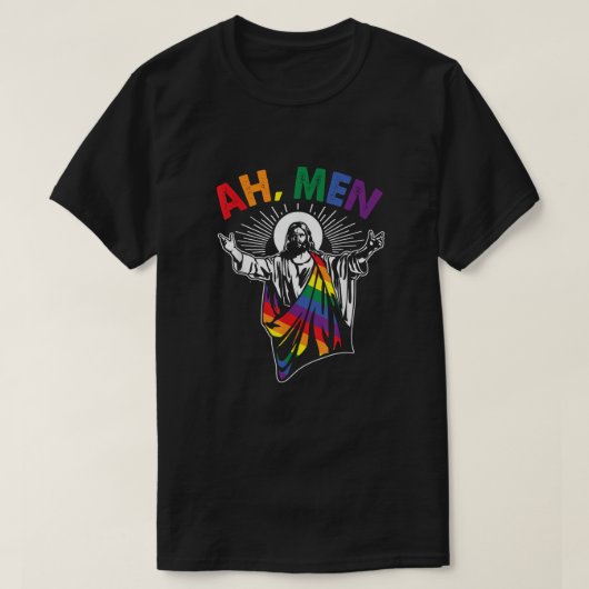 Ah. Men - The Divine Rainbow Wordplay Tシャツ (デザイン正面)
