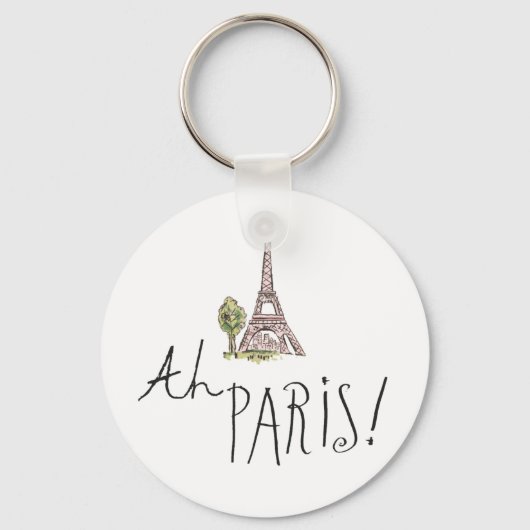 Ah Paris! Quote | With Effiel Tower キーホルダー (正面)