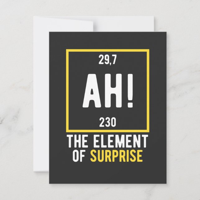 Ah The Element of Surprise (正面)