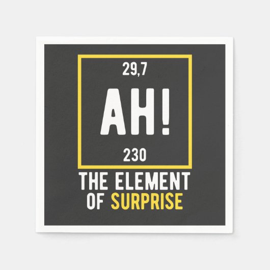 Ah The Element of Surprise スタンダードカクテルナプキン (正面)