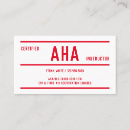 AHAインストラクタースキャナブル 名刺