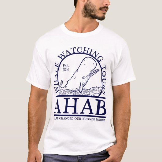 Ahab Whale Watch (Lineal) Tシャツ (正面)