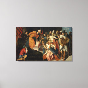 Ahasuerus 1548年の前のエスター キャンバスプリント