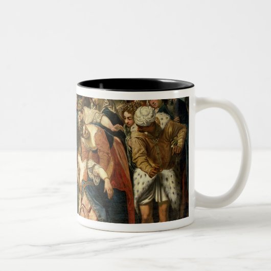 Ahasuerus 1548年の前のエスター ツートーンマグカップ (右)