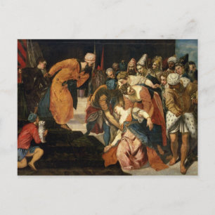 Ahasuerus 1548年の前のエスター ポストカード