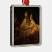 Ahasuerus、Hamanおよびエスター、c.1660 メタルオーナメント (右)