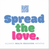 AHEIラブステッカーのプロモーションを広める シール (正面)