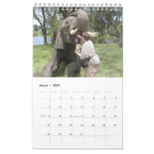 「AHH」!言って下さい!! -アフリカの野性生物のカレンダーの2014年の1ページ カレンダー (3月 2027)
