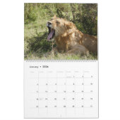 「AHH」!言って下さい!! アフリカの野性生物のカレンダーの2014年の2ページ カレンダー (1月 2026)